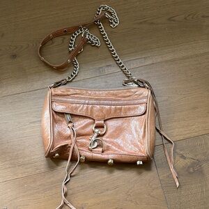 Rebecca Minkoff Mini Mac Brown/Tan Leather Crossbody Bag